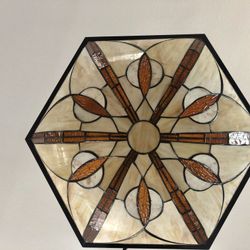 Art Deco Glass Chandelier 