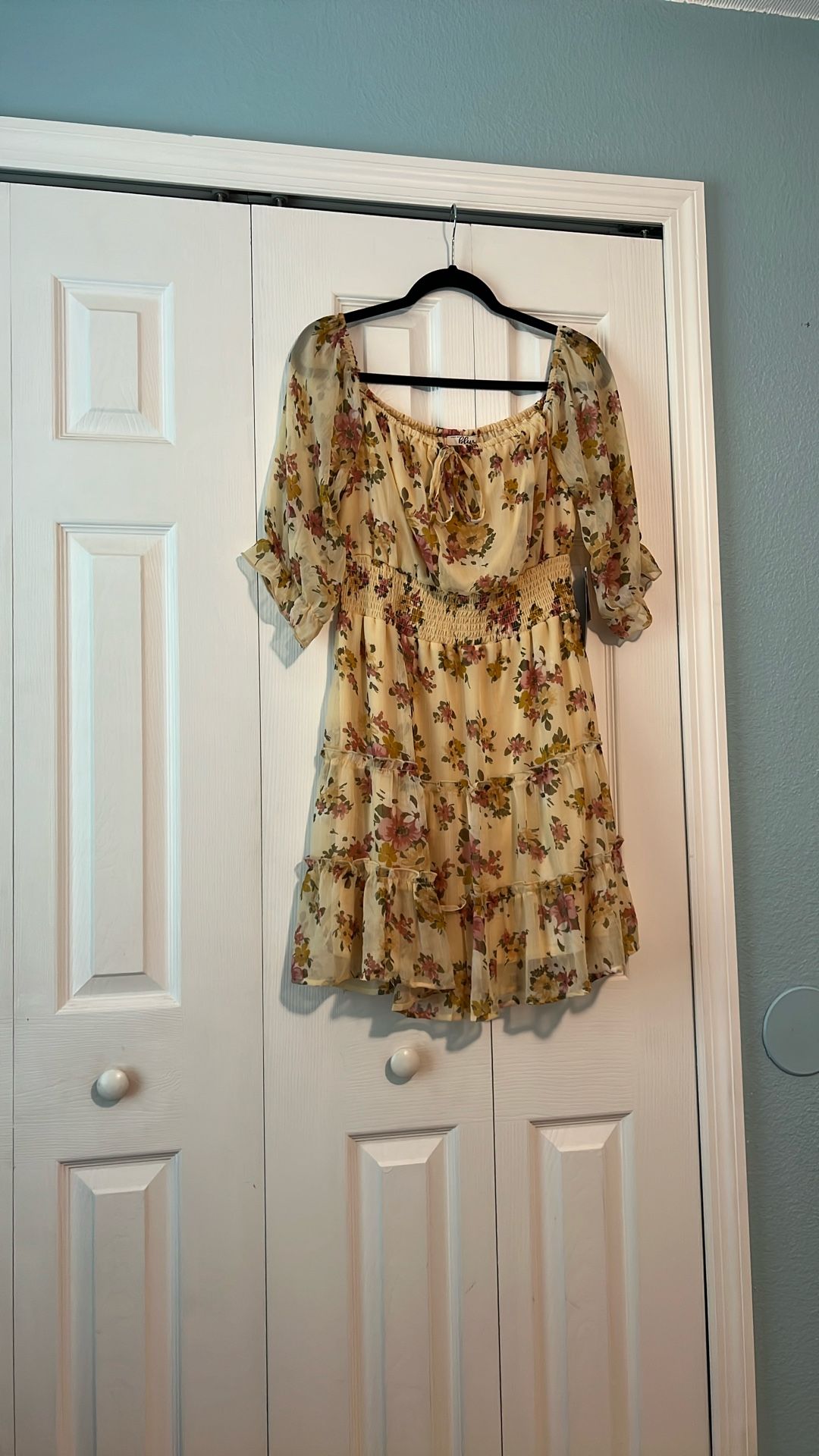 Beige with Flowers (Pink/Green/Orange)