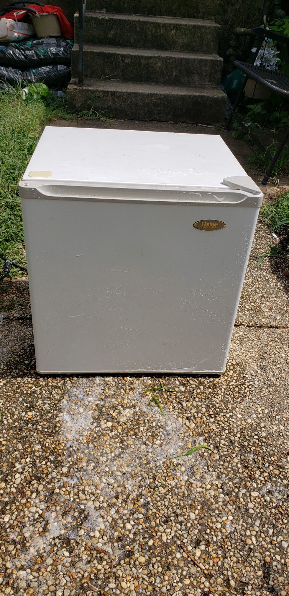 White Mini Refrigerator