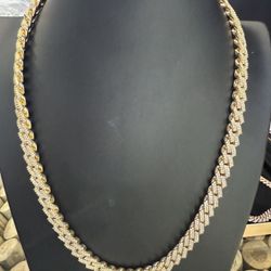 Miami Cuban Link Chain Necklace Iced Out 