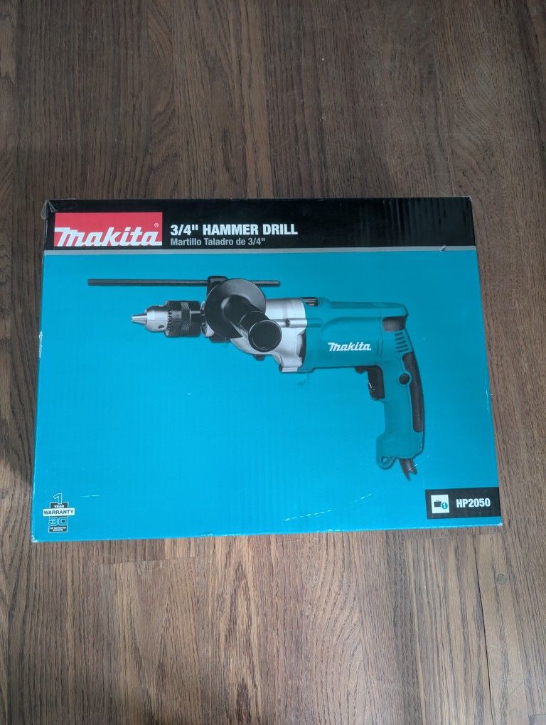 *BRAND NEW* Makita 6.6 Amp 1/2 in. Corded Variable Speed Hammer Drill Torque Limiter Handle w/ Case
