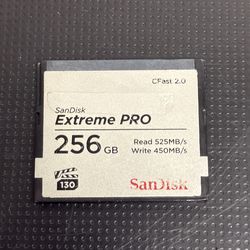 Sandisk 256GB CFAST 2.0 Media Card