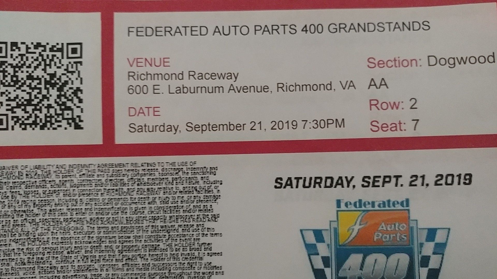 NASCAR race tickets