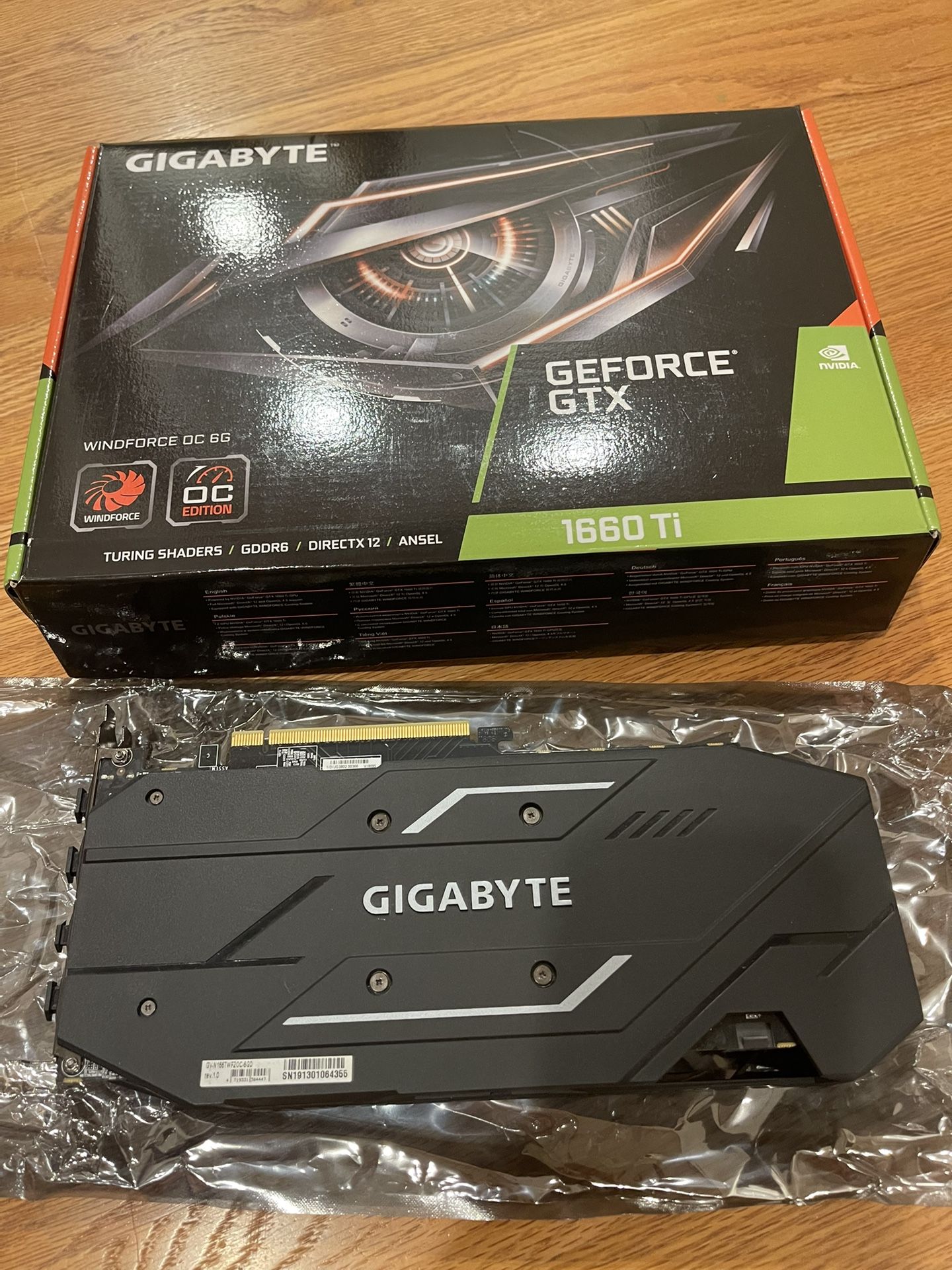 Gigabyte Nvidia GeForce 1660 Ti Gpu Pc Gaming PC Parts For Sale 