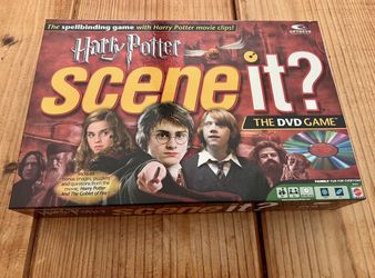 Harry Potter Scene It? DVD Game, a trivia game that uses movie clips, puzzlers, and questions to test knowledge of the Harry Potter films