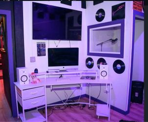 TV, Corner Desk & Apple iMac Computer – Buy Together or Separately