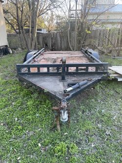 25ft x 8.5ft Utility Trailer with Metal Flooring and Sides