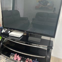 Leather Recliner couch Set & Tv