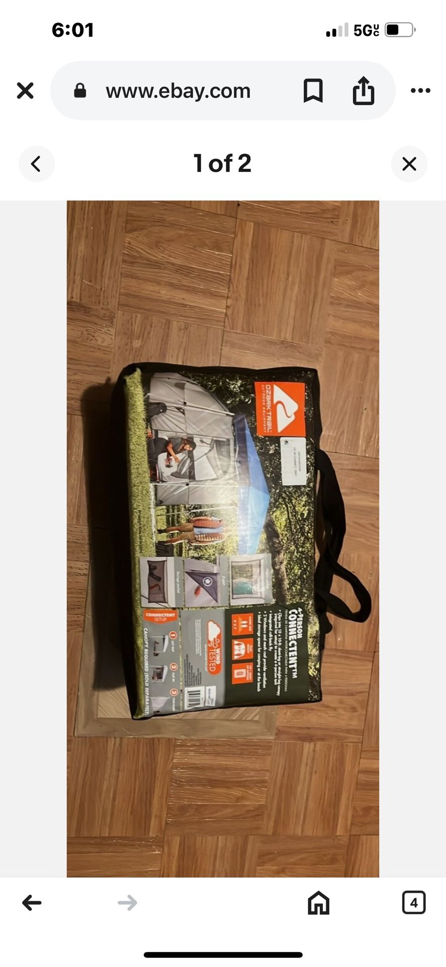 OZARK trail-4 Person Connect Tent Universal Canopy Tent