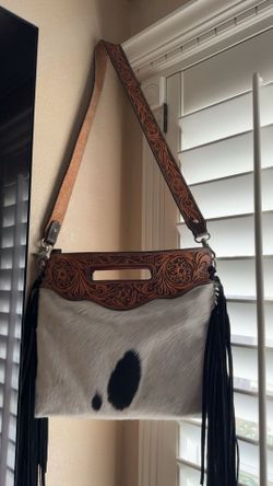 Cowhide purse