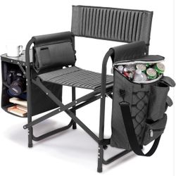 Camping / Beach Chair with Side Table and Soft Cooler (New)