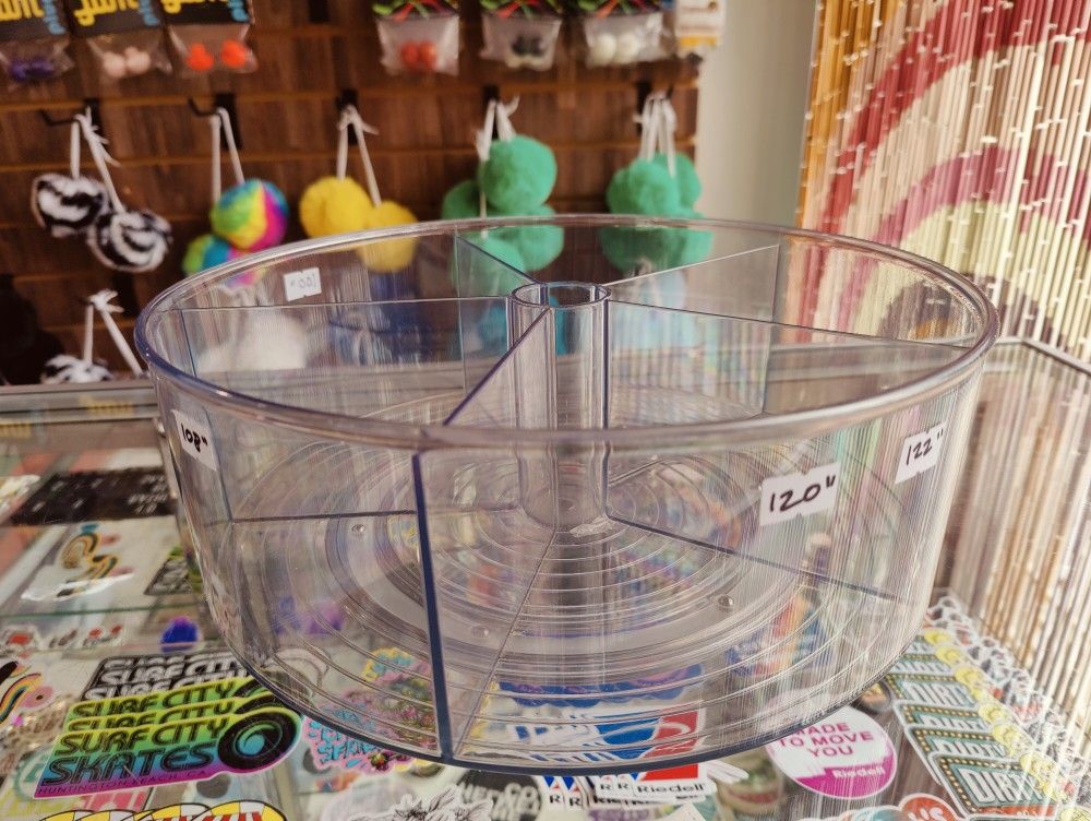 5 x Plastic Lazy Susan Turntable Organizers for Pantry, Bathroom, Art Supplies, General Storage