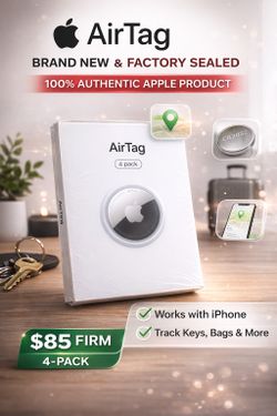 Brand new sealed Apple AirTag 4-pack.