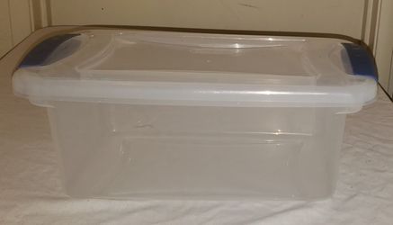 Sterilite Clear Storage Container with Snap-on Lid
