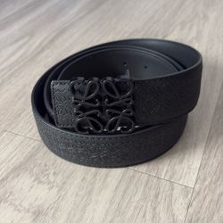 black LOEWE Anagram Reversible Leather Belt send offers