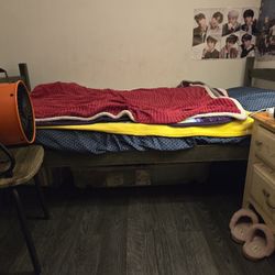 Bunk Bed (2 beds) with mattresses and ladder