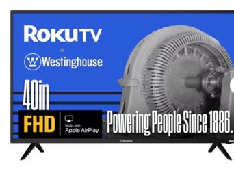 55" Westinghouse Roku smart tv /w wall mount