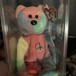 Beanie Baby Peace Bear