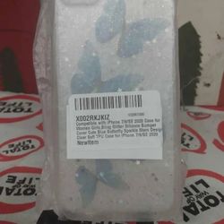 iPhone 7/8 SE Butterfly Phone Case With Glitter 