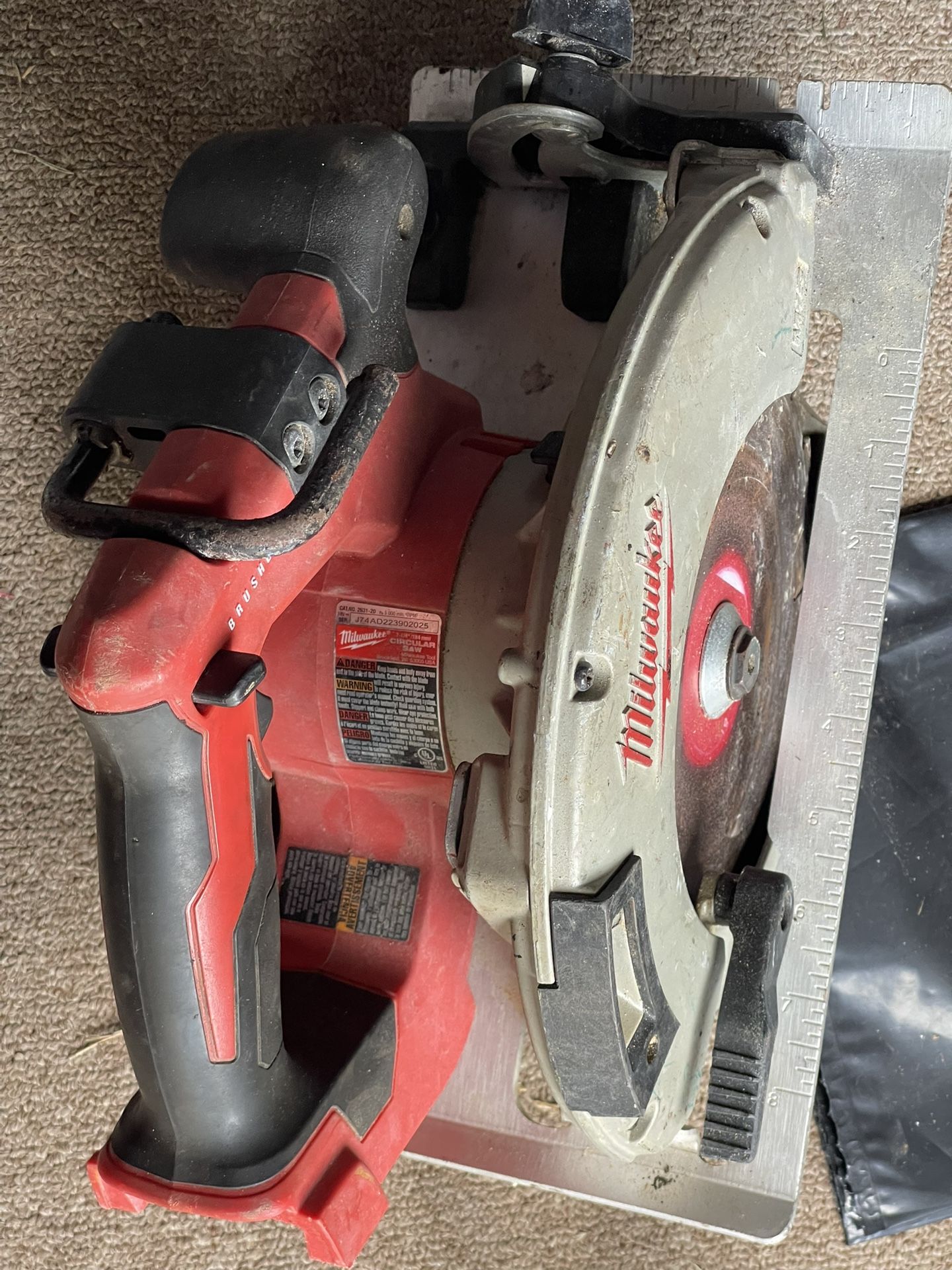 7 1/4 Milwaukee Circular Saw(Brushless) “Tool only” Blade Included