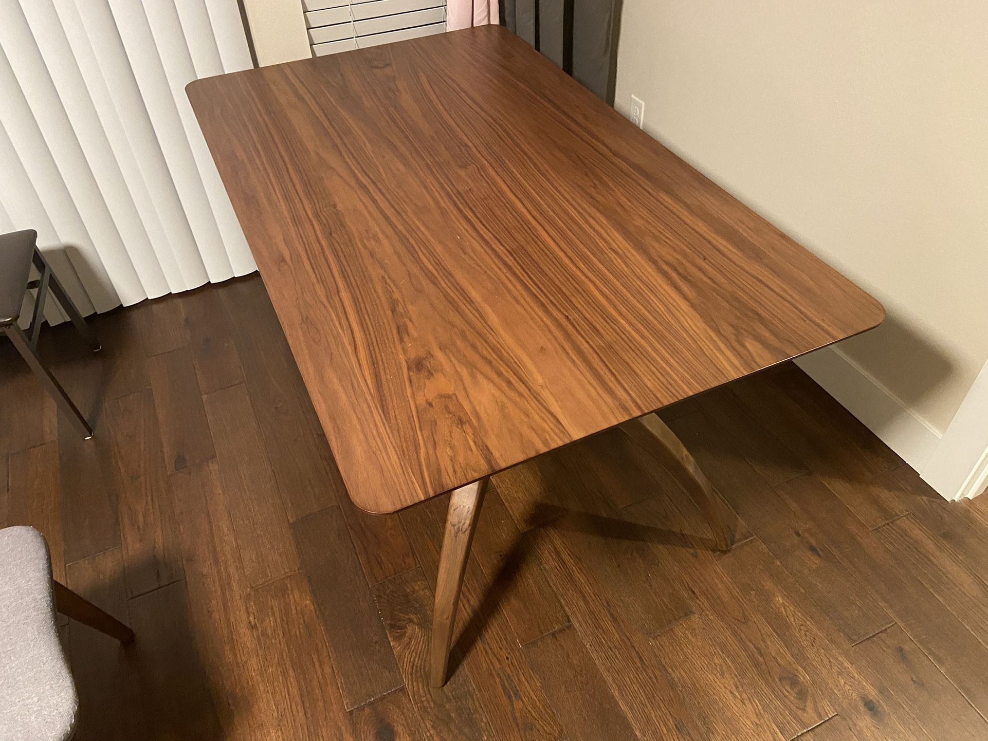 Wooden Dining Table And 4 Chairs Set