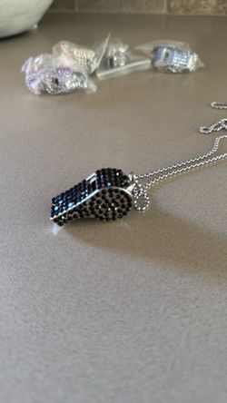 Rhinestone whistle necklaces