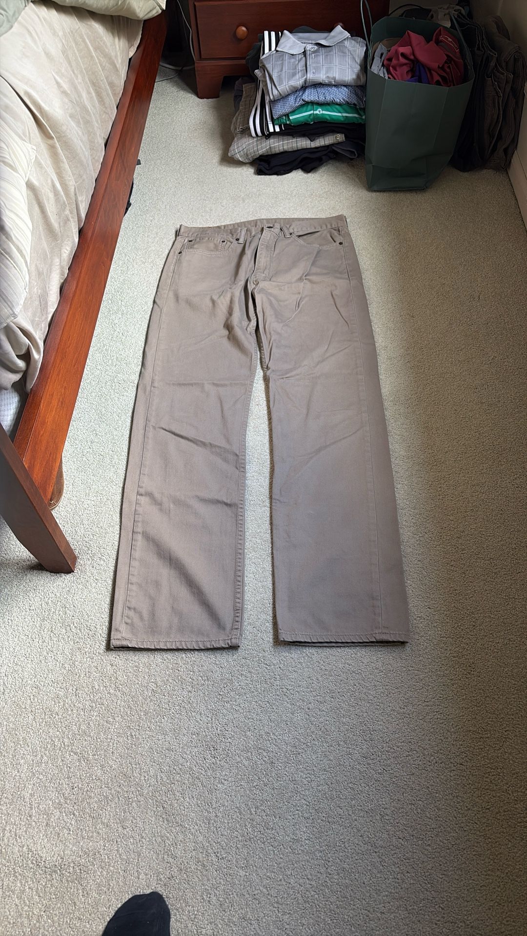 Tall 36-36 Levi’s Tan Jeans 