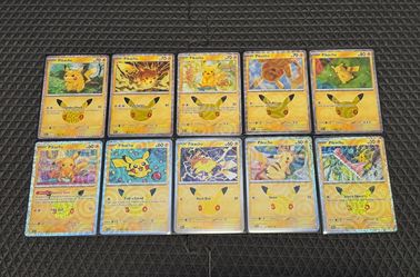 Pikachu 30th AnniversaryCelebration Pokemon Holo CompleteSet Of 30