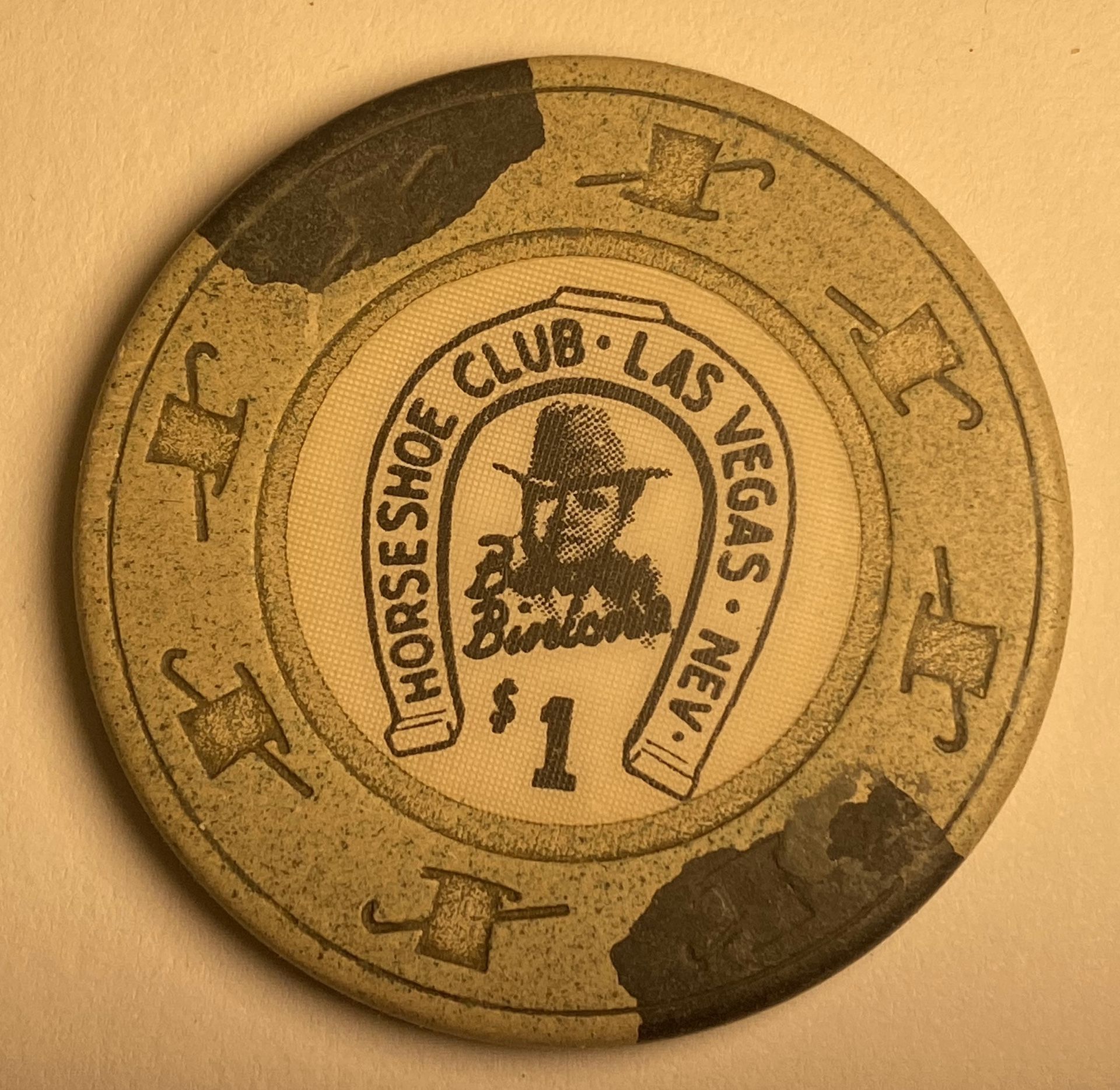 Vintage Horseshoe Club Las Vegas $1 Chip