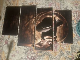 Western Cowboy Themed Art Work 