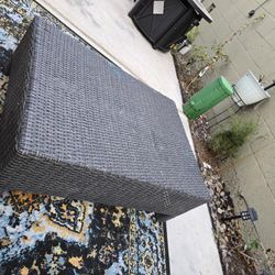 Wicker Patio Ottoman