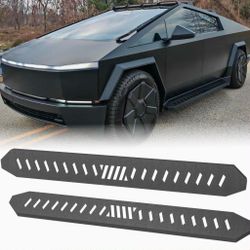 YZONA - Running Boards Compatible with 2024-2026 Tesla Cybertruck, Exterior Mounts, Nerf Bars, Side Steps (2-Piece Set), Heavy-Duty Steel Accessories 