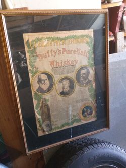 Antique paint of whiskey