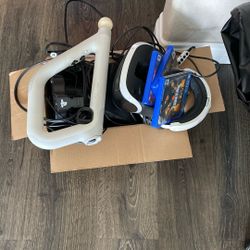 PlayStation 4 With VR. Full Air Mattress, Foot Stool And Iron.