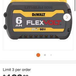 Dewalt battery flex 60v 6ah