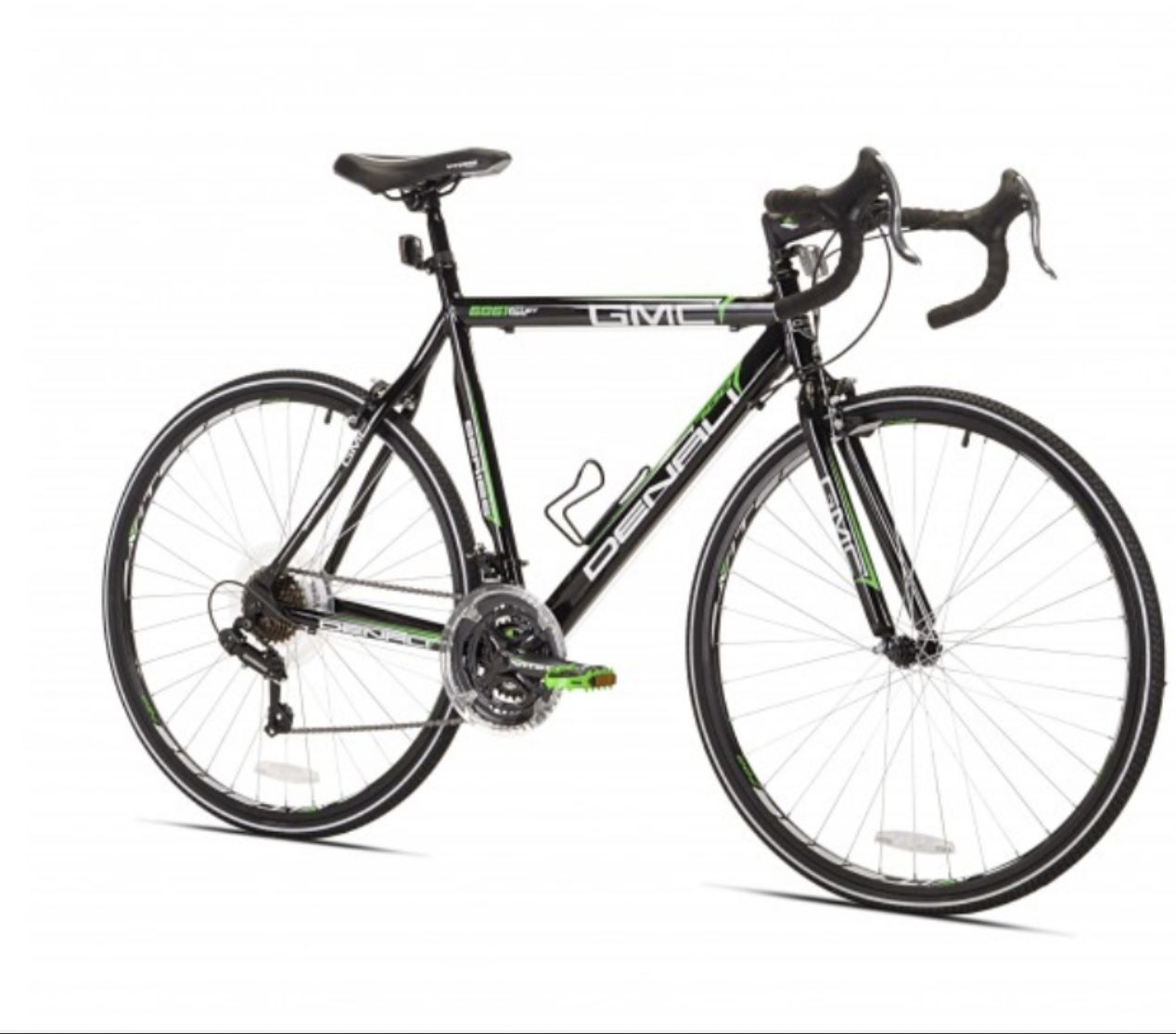 GMC 19" 700c Adult, Denali Road Bike, Black/Green