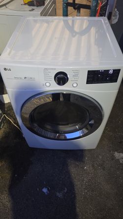 LG Sensor Dry Front-Load Dryer White