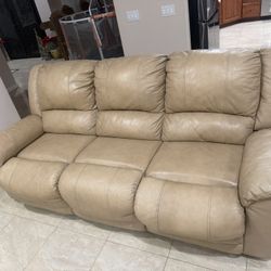 Leather Sofa 
