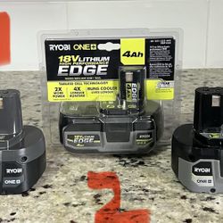 “Read Description” Ryobi 18v 4ah Batteries