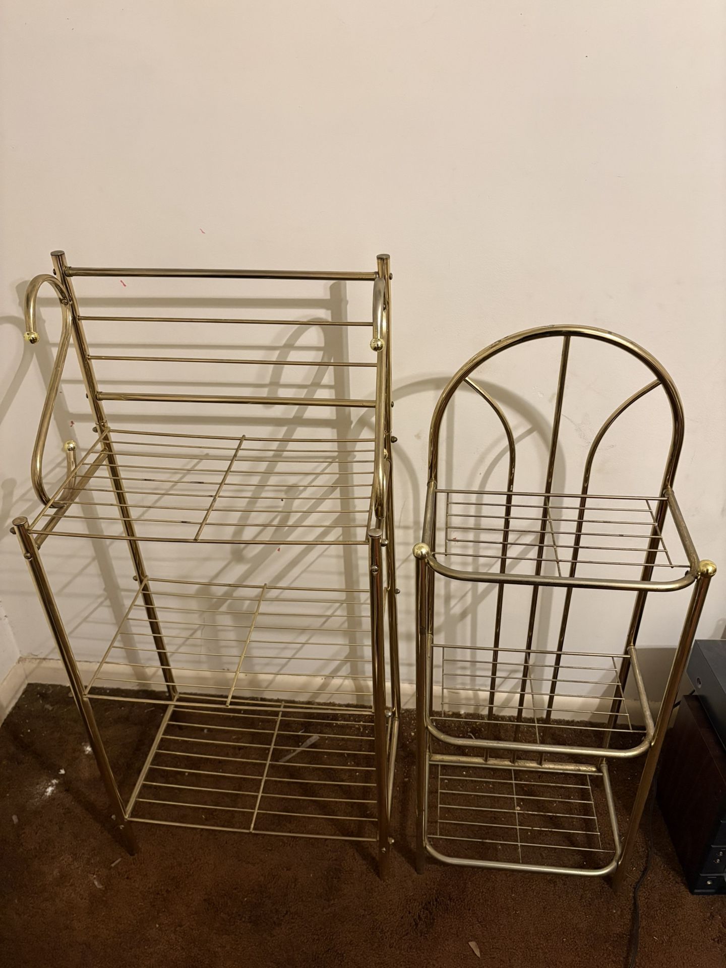 ✨Luxury Gold Metal Storage Rack Set✨