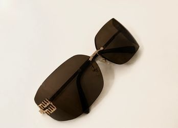 Miu Miu Brown Rimless Sunglasses — Authentic