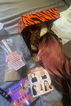 Pink wig