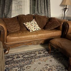 Oversized Couch, Loveseat And Two Ottoman
