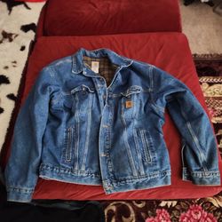 vintage cathartt denim jacket size xxl gas blanket lined