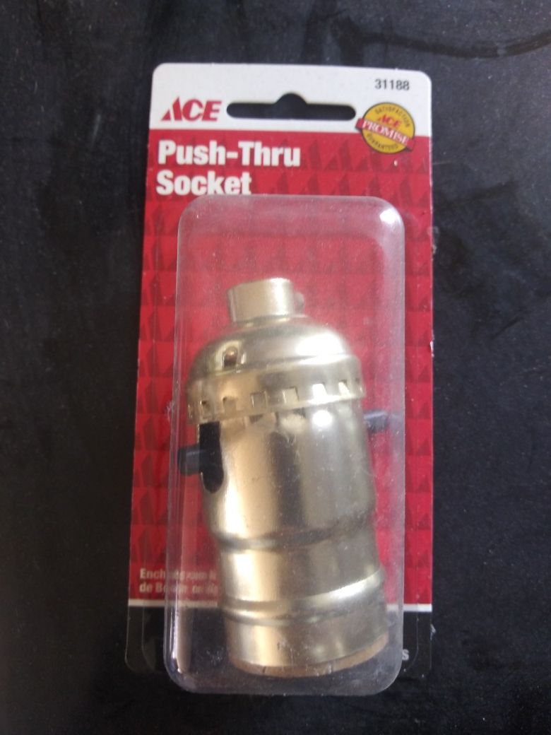 Push through light socket New