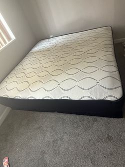 king size bed frame and mattress