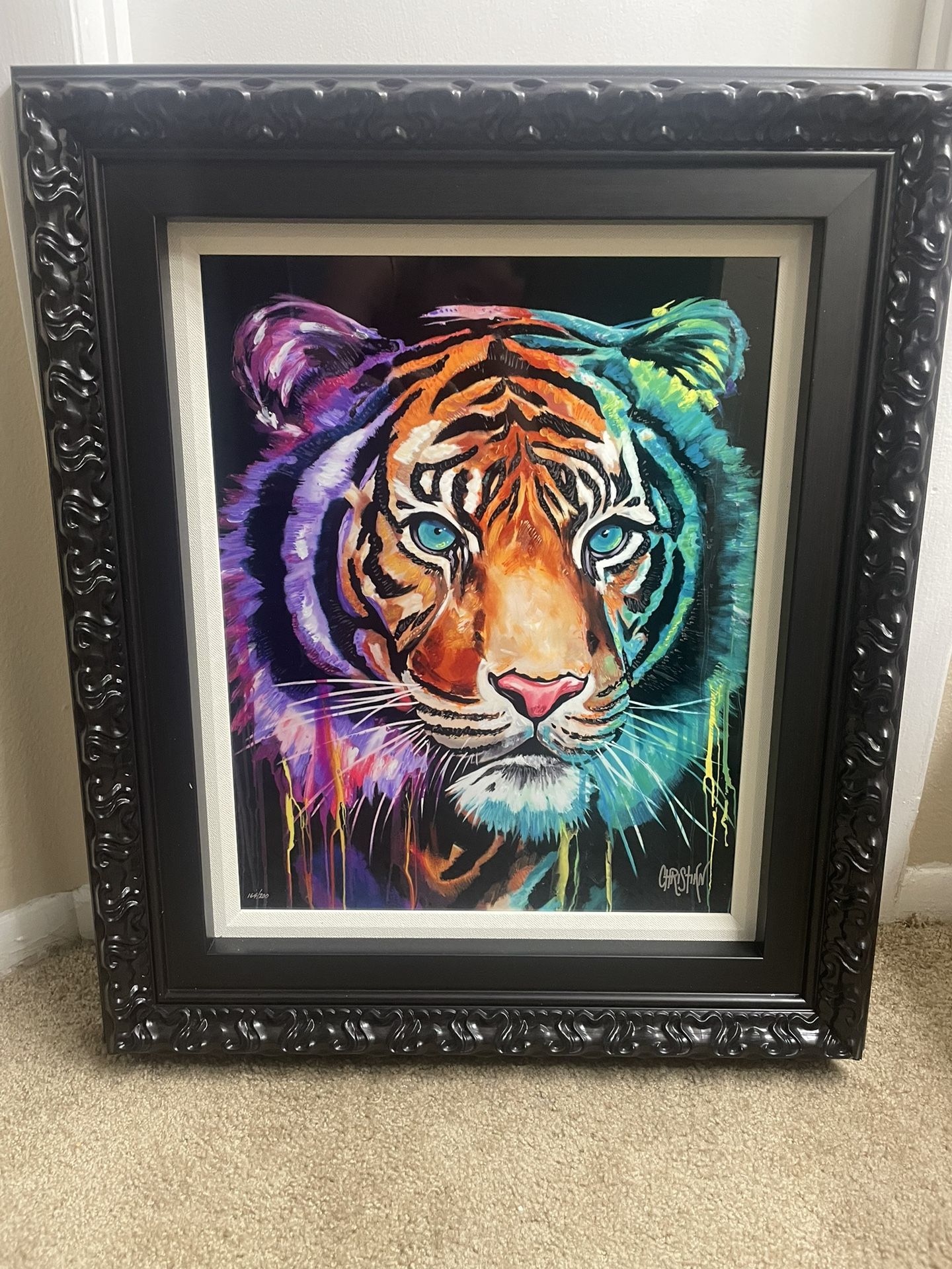 Thoughtful Gaze Painting By Christian Masot Hand Signed —- Also Listed On eBay For Shipping