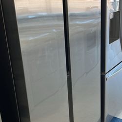 💥Great Saving💥 36 in. 28 cu. ft. Smart Side by Side Refrigerator in Fingerprint-Resistant Stainless