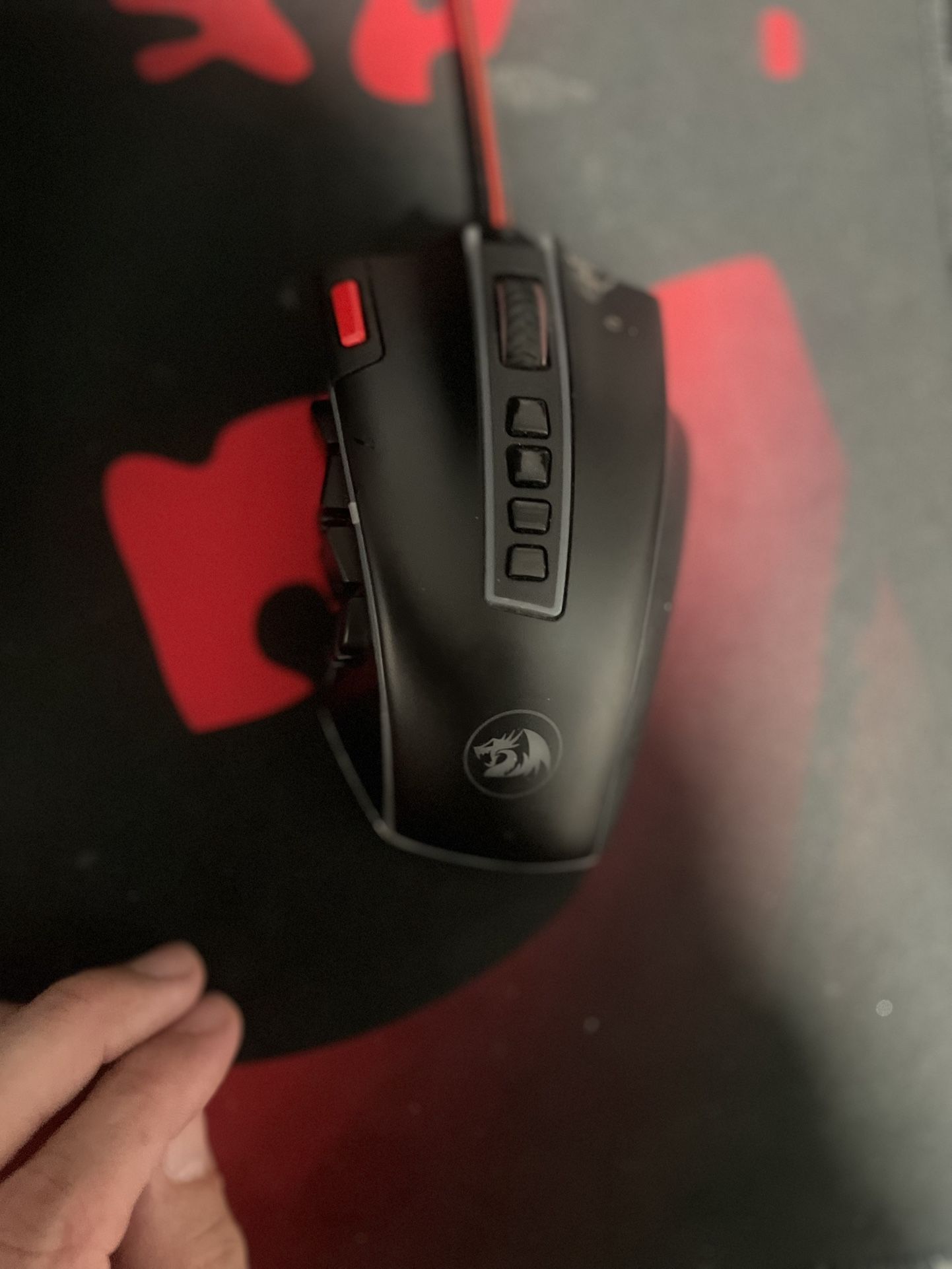 Red dragon, gaming mouse