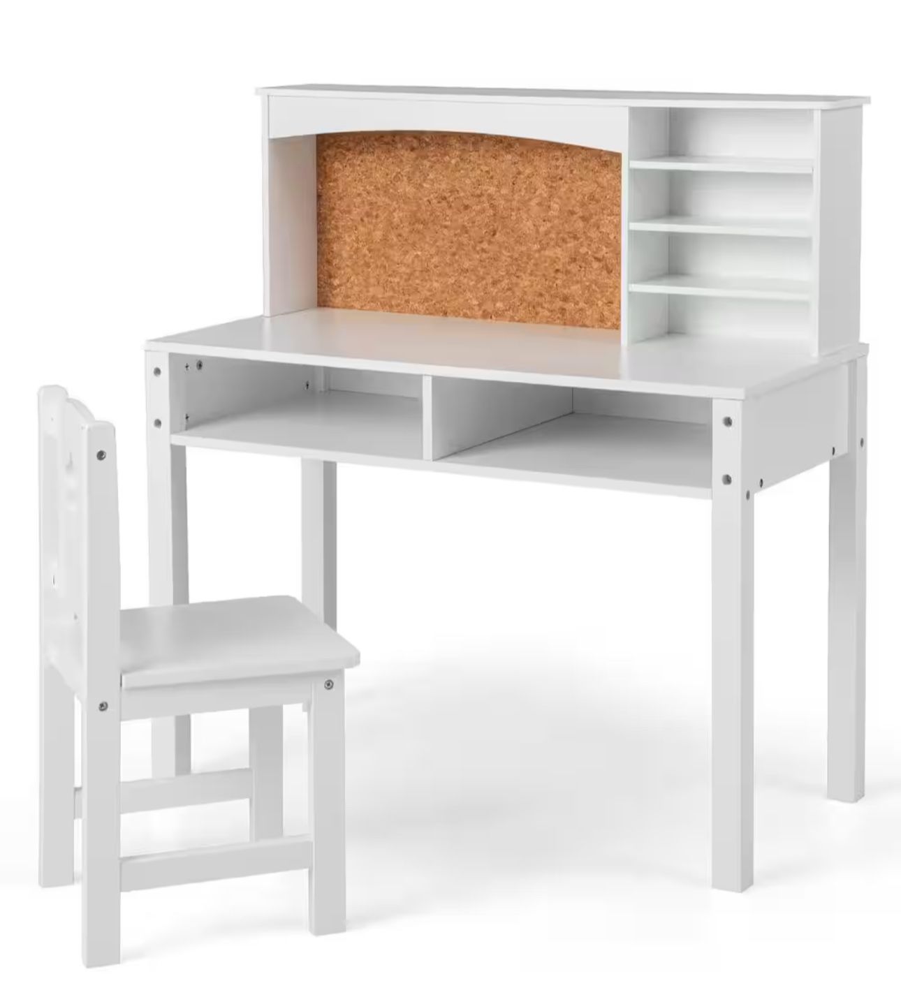 Piece Kids Desk and Chair Set Wood Top Study Writing